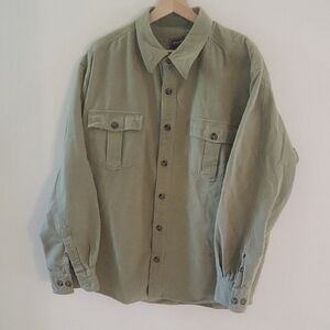 Eddie Bauer Sage Green Cotton Shirt